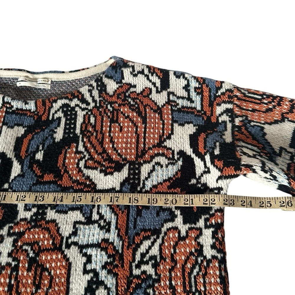 ANTHROPOLOGIE ERIS DOT MOTIF FLOWER SWEATER SIZE MEDIUM - Picture 14 of 16